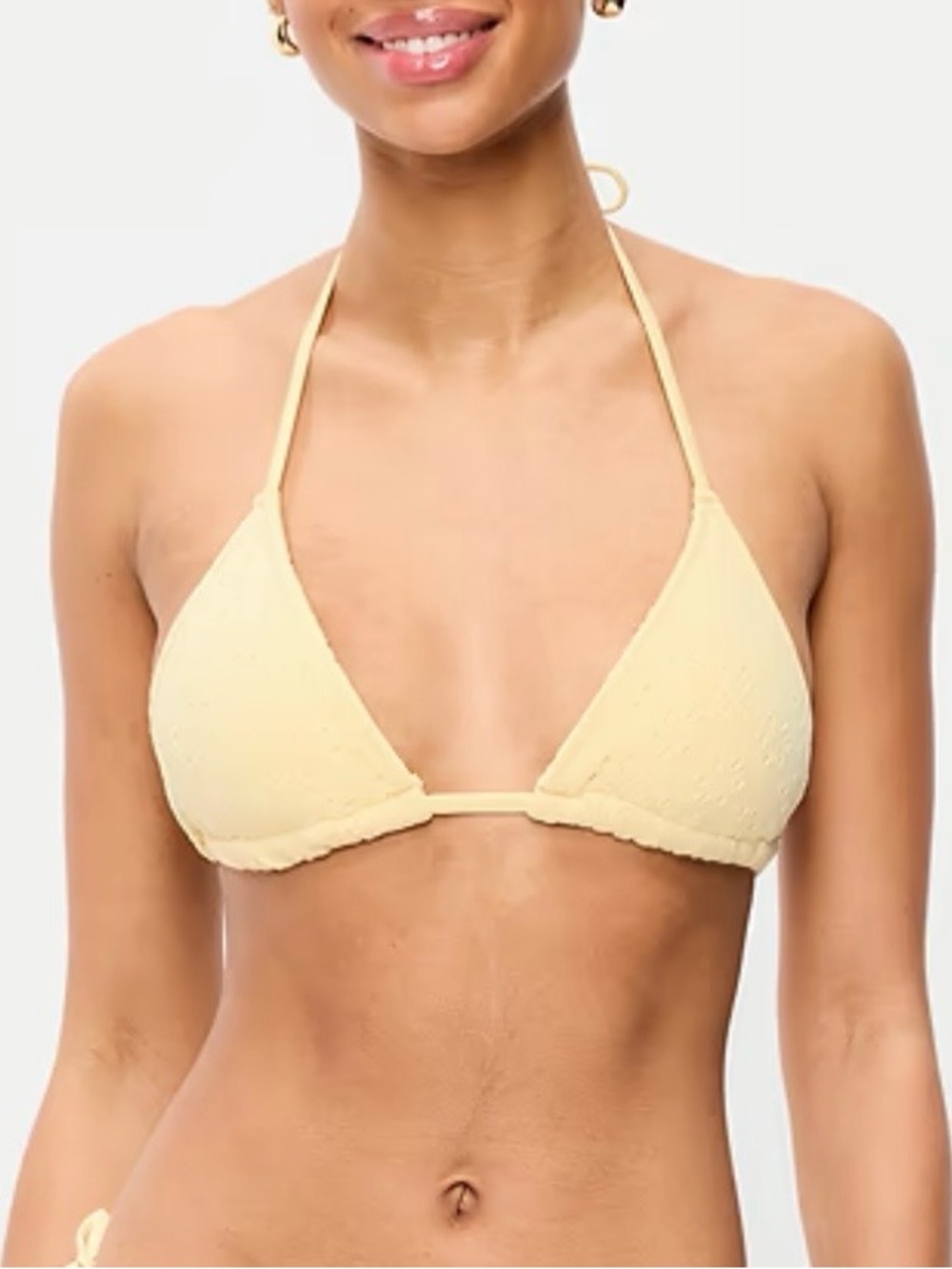 Old Navy Eyelet Triangle String Bikini Swim Top